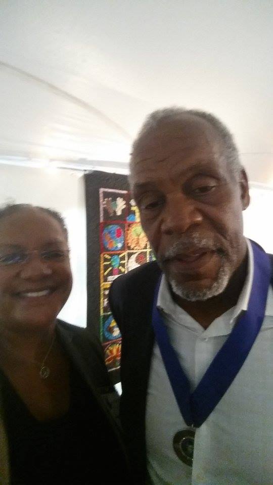 Hanging with Danny Glover.